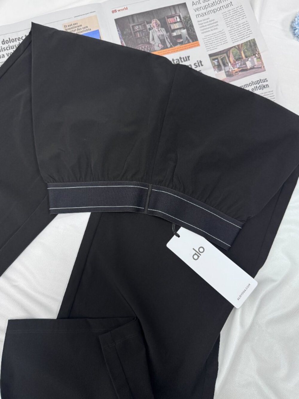 NWT🖤ALO Yoga Suit Up Black Pants🧘‍♀️（Regular）Leg-Lengthening Work/Casual - Picture 5 of 8